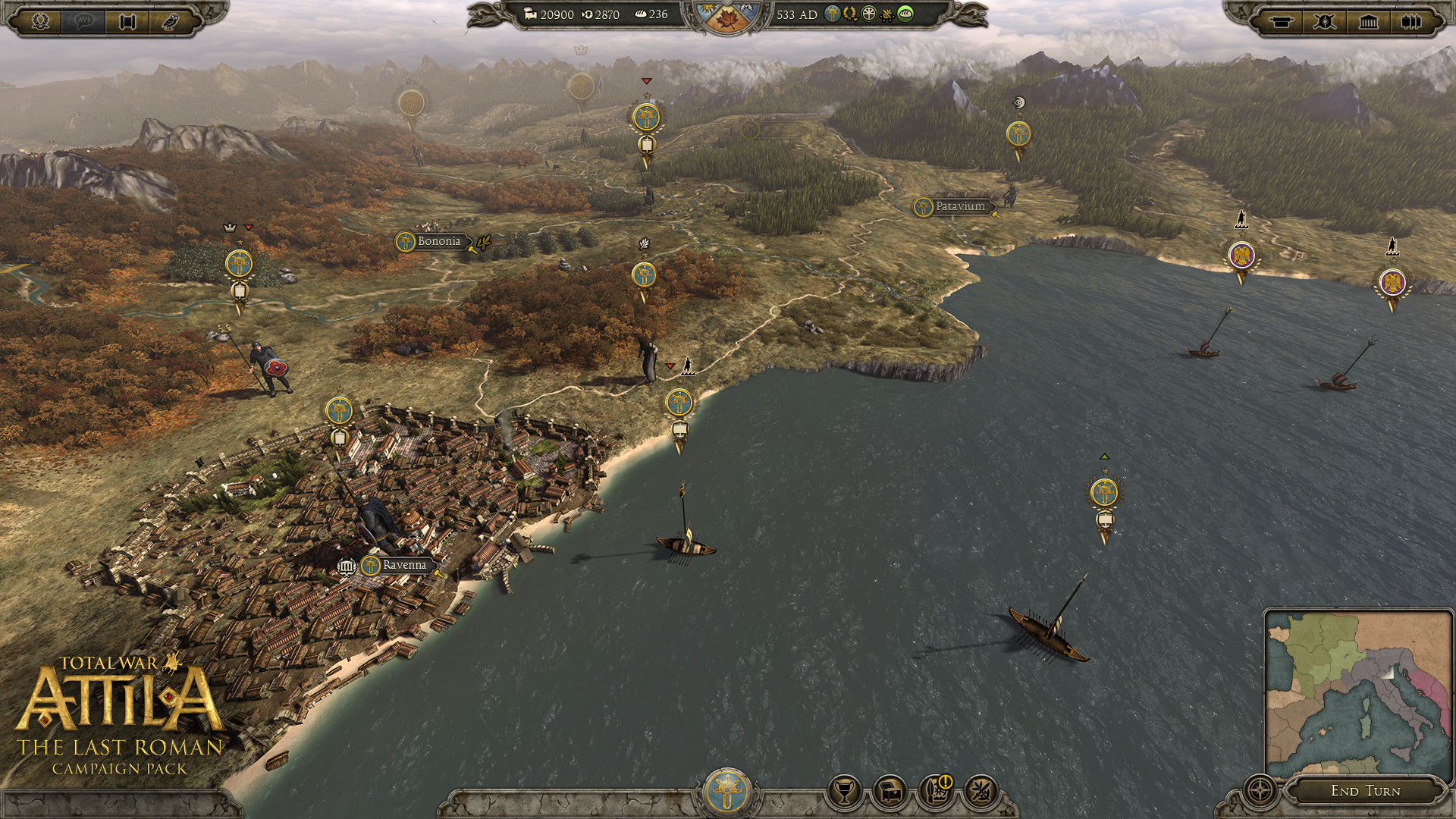 Total War : Attila - The Last Roman DLC. KEY (RU+CIS)