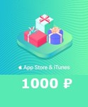 1000 руб App Store iTunes Cертификат пополнения RUS ₽