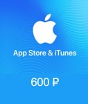 APPLE iTunes Russia  600 руб карта пополнения gift card