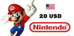 💲✅20 USD Nintendo Eshop ✅ Карта оплаты
