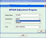 XP225, XP322, XP323, XP422, XP423 Adjustment Program