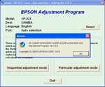 XP225, XP322, XP323, XP422, XP423 Adjustment Program