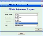 XP225, XP322, XP323, XP422, XP423 Adjustment Program