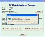Epson XP320, XP420, XP424 Adjustment Program