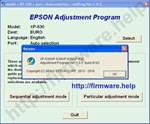 Epson XP530, XP630, XP635, XP830 Adjustment Program