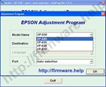 Epson XP530, XP630, XP635, XP830 Adjustment Program