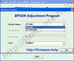 Epson XP540, XP640, XP645 Adjustment Program