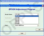 Epson XP-255, XP-257,XP-352, XP-452  Adjustment Program