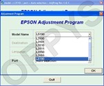 Epson L1110 L3100 L3110 L3150 L5190 Adjustment Program