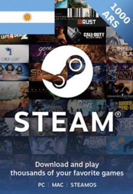Купить 1000 ars steam wallet code - (argentina) Фотография 1000 ars steam wallet code - (argentina)