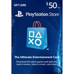 PLAYSTATION NETWORK CARD (PSN) 50$ US (ONLY USA ACC)