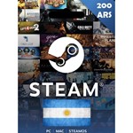 200 ARS Steam Wallet Code - (ARGENTINA)