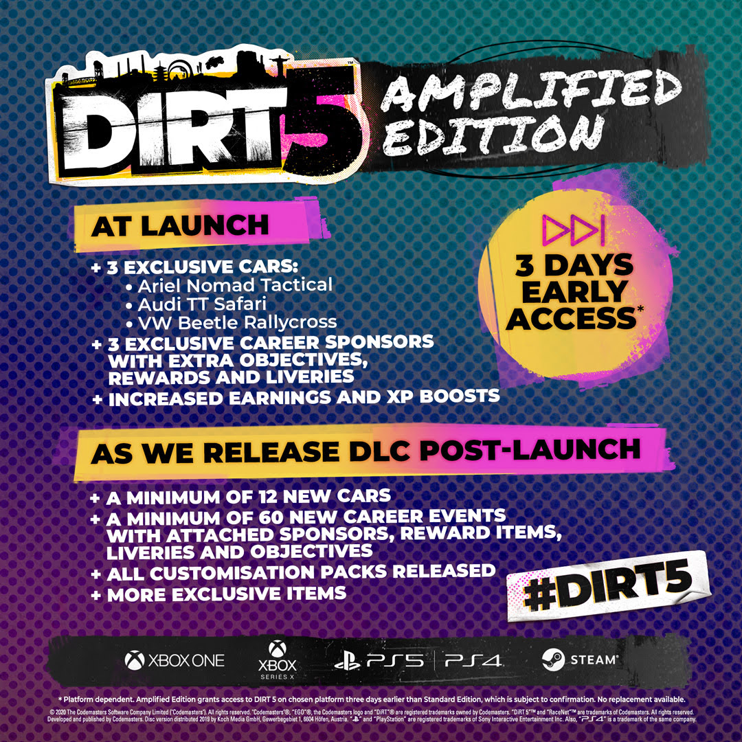 DIRT 5: Amplified Edition [AutoActivation] 🔥 +PayPal