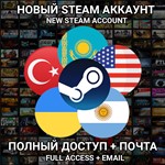 🚀New STEAM account (Kazakhstan/Turkey/AR/USA/..) ✅MAIL