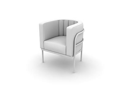 Модель кресла №25 в формате 3D-MAX