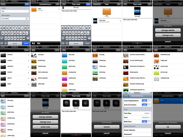 moleskinery заметки для iPhone