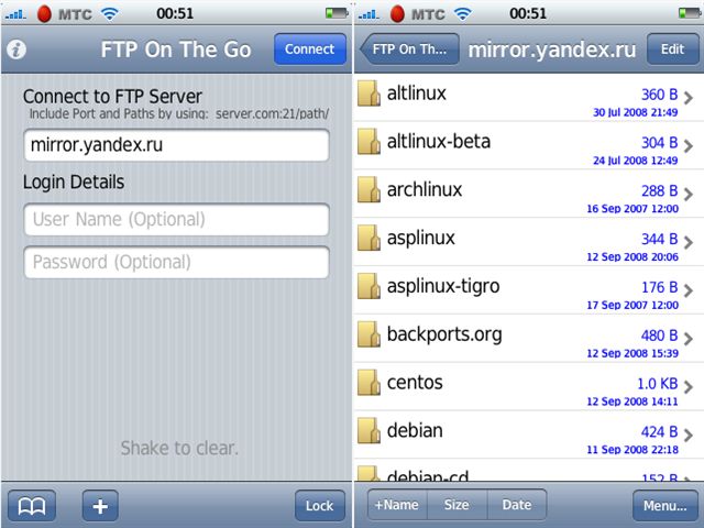 FTP клиент для закачки файлов