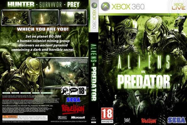 XBOX 360 |102| Aliens vs. Predator + Hitman + 3