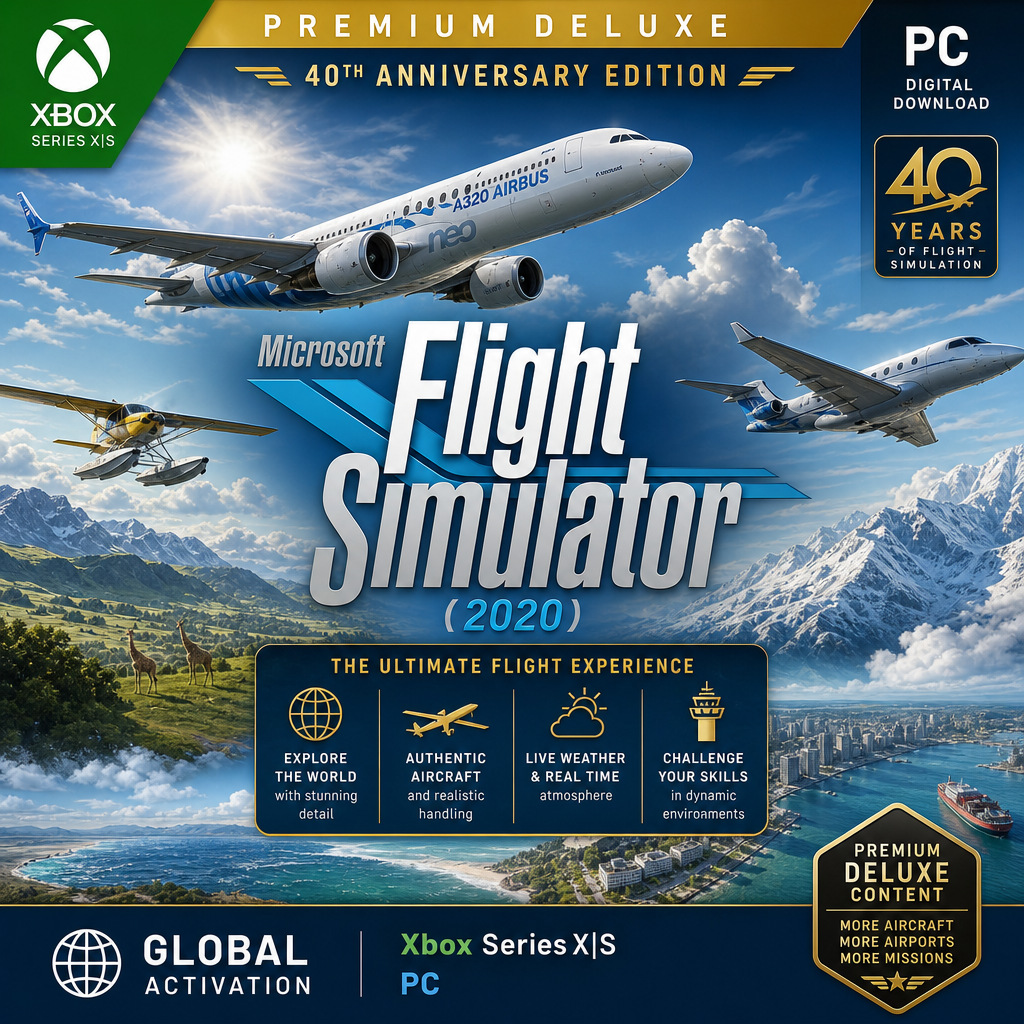 Microsoft Flight Simulator (2020) Premium Deluxe 40th Anniversary Edition Xbox КОД фото 1