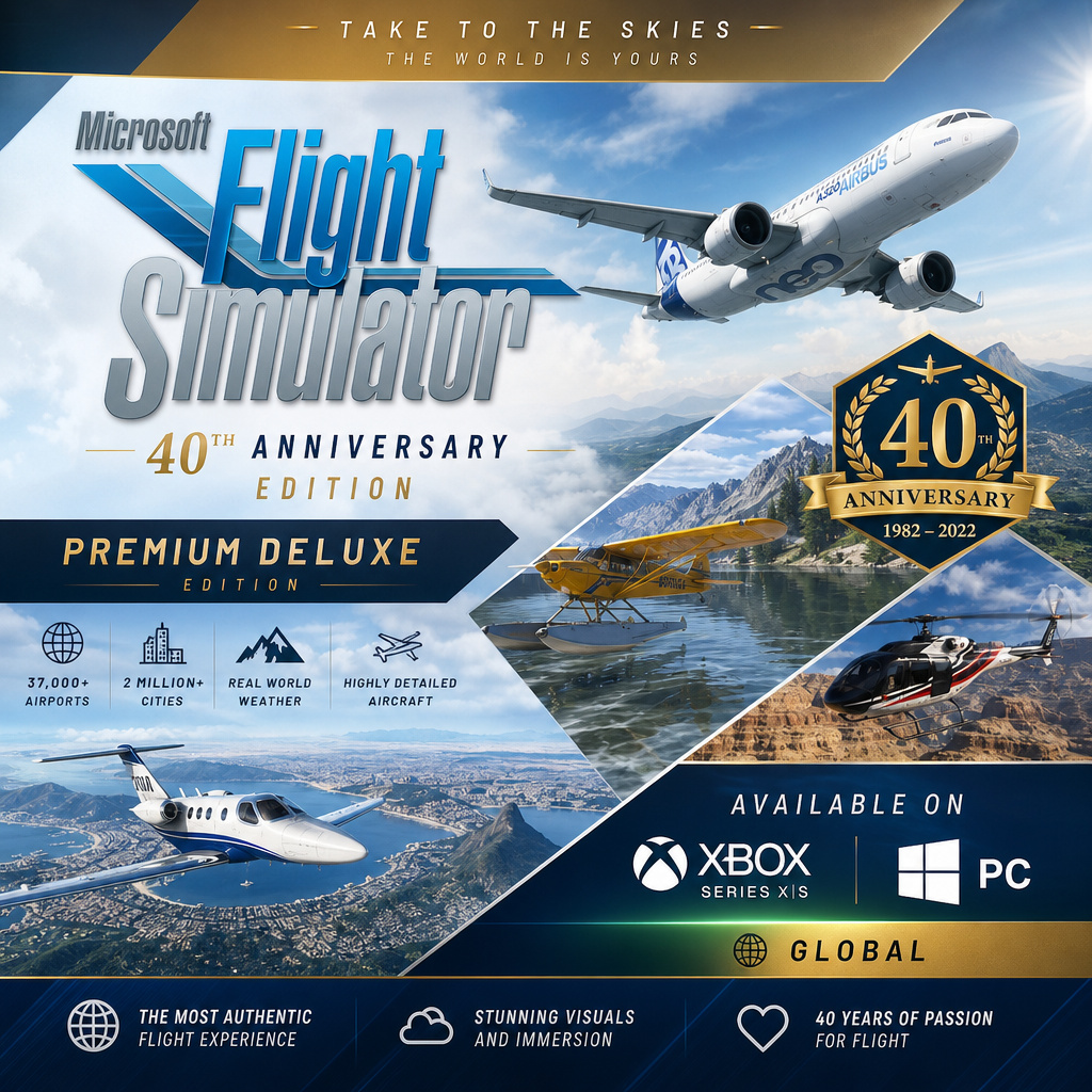 Microsoft Flight Simulator (2020) Premium Deluxe 40th Anniversary Edition ( Xbox / PC фото 1