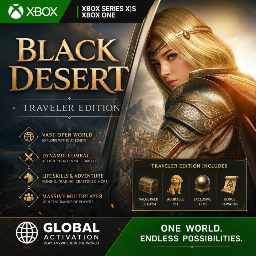 Black Desert: Traveler Edition Xbox Global CODE photo 1