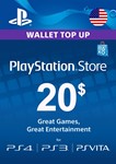 ⭐ PlayStation Network Card PSN 25 USD US (USA ONLY) ⭐