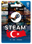 Steam Wallet Gift Card 50 TL TRY Турция