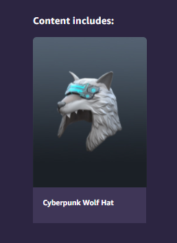 Roblox🔑: Cyberpunk Wolf Hat Drop #1⭐️