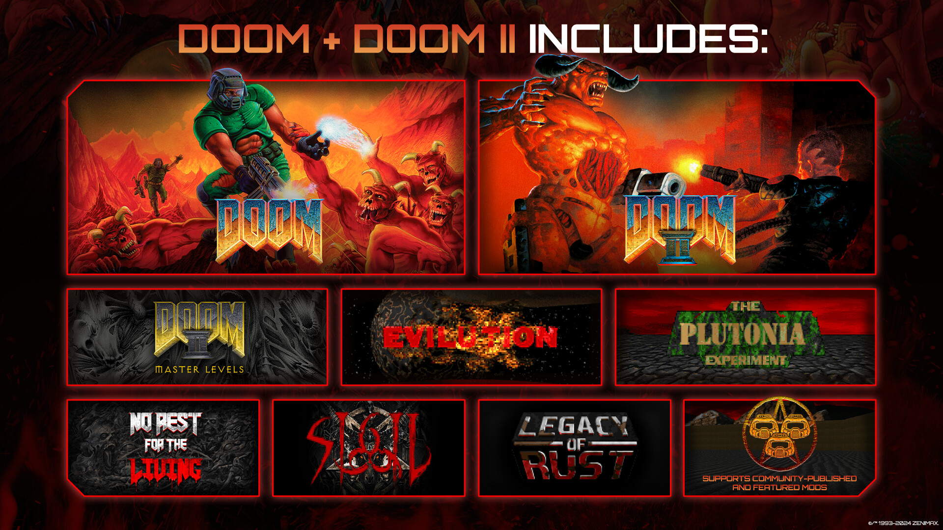 DOOM + DOOM II (Steam key / Region Free) photo 1