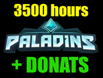 Paladins 3500 часов + ДОНАТ - ОНЛАЙН**STEAM Аккаунт