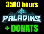 Paladins 3500 часов + ДОНАТ - ОНЛАЙН✔️STEAM Аккаунт