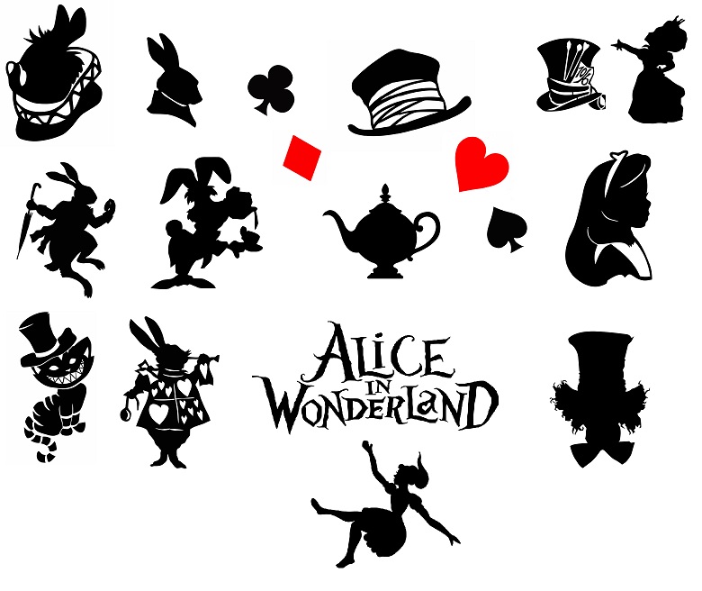 На Digimir.ru, вы можете купить Alice in Wonderland svg,cut files,silhouett...