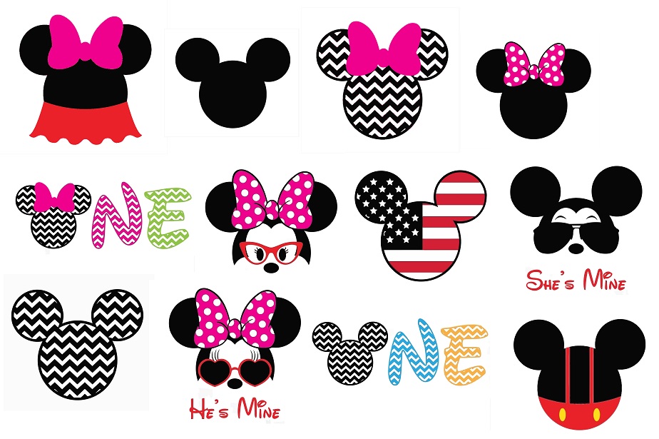 Buy Mickey and minnie svg,cut files,silhouette clipart,viny cheap