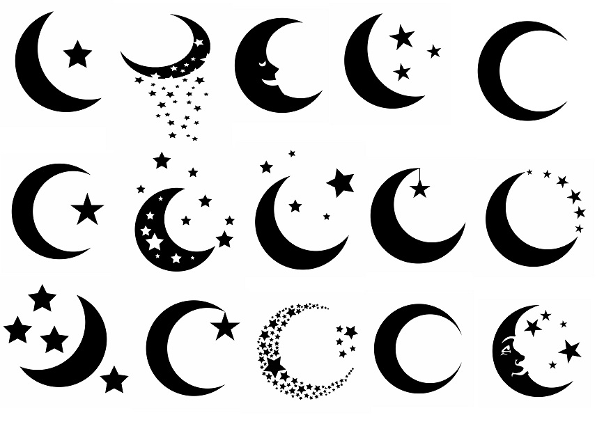 Moon Silhouette svg,cut files,silhouette clipart,vinyl купить или ...