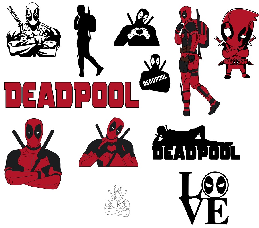 Buy Deadpool svg,cut files,silhouette clipart,vinyl files,v and download