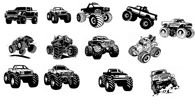 Free Free 170 Silhouette Monster Truck Svg Free SVG PNG EPS DXF File