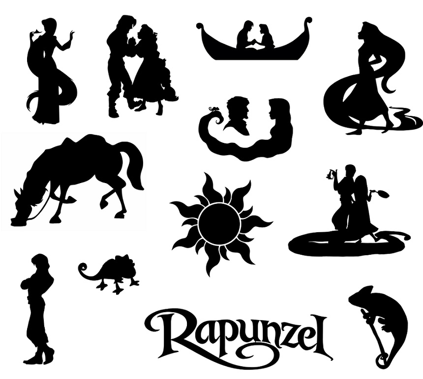 Buy now Rapunzel svg,cut files,silhouette clipart,vinyl files,v and
