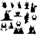 Maleficent svg,cut files,silhouette clipart,vinyl files
