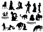 Rapunzel svg,cut files,silhouette clipart,vinyl files,v