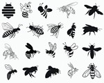 Bee 2 svg,cut files,silhouette clipart,vinyl files,vect