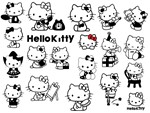 Hello Kitty svg,cut files,silhouette clipart,vinyl file