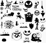Nightmare Before Christmas svg,cut files,silhouette cli