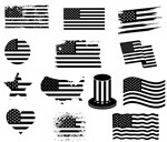 American Flag svg,cut files,silhouette clipart,vinyl fi