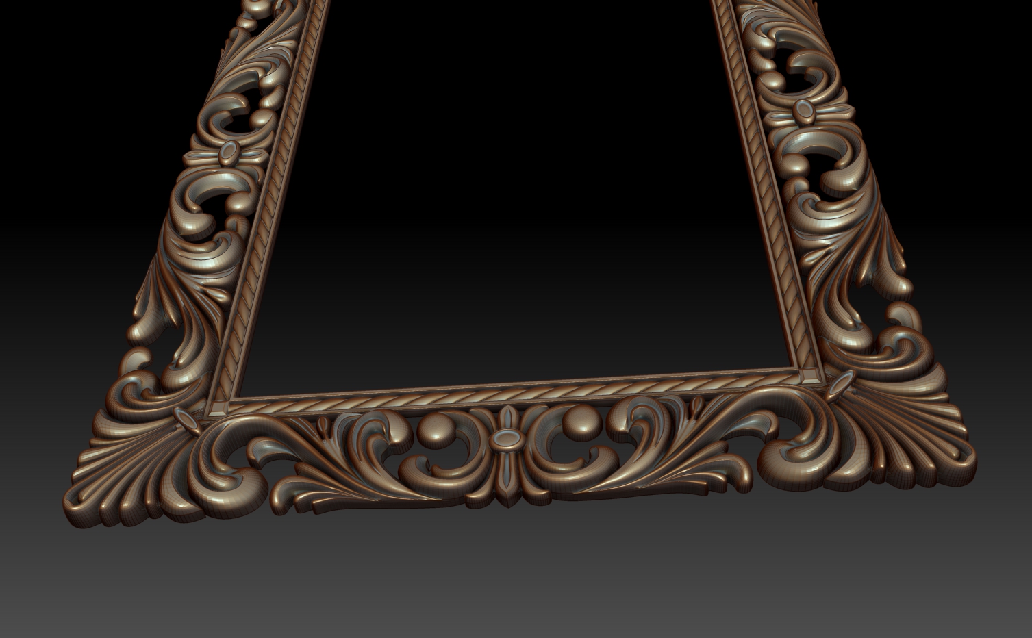 3d model of decorative frame