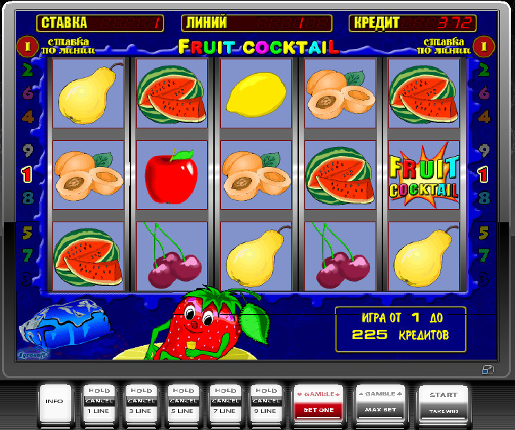 Fruit Cocktail графика, звук оригинал, игра для казино