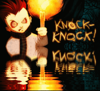 Knock knock it s the united states. Knock Knock игра. Knock Knock косплей. Значок Knock Knock.
