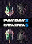 ✅PAYDAY 2: Lycanwulf and The One Below Masks DLC⭐Steam⭐