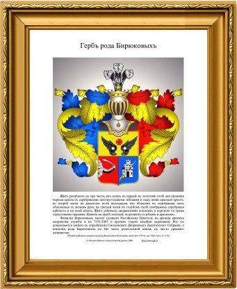 Гербъ рода Бирюковыхъ