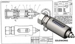 Клапан предохранительный МЧ00.05.00.00 solidworks