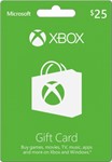 Xbox Microsoft 25$ Gift Card (USA) Gift Card